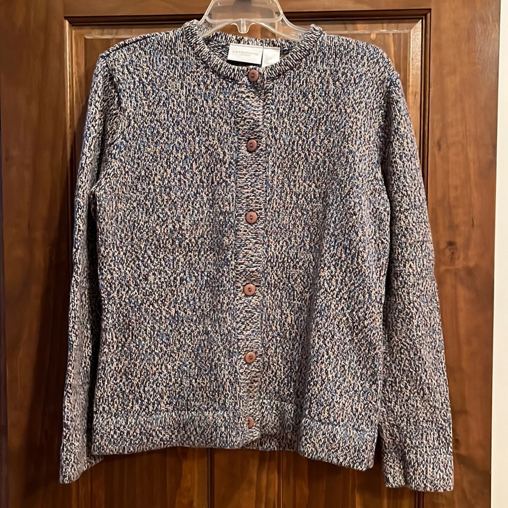 Women’s Liz Claiborne button-up multi color cardigan